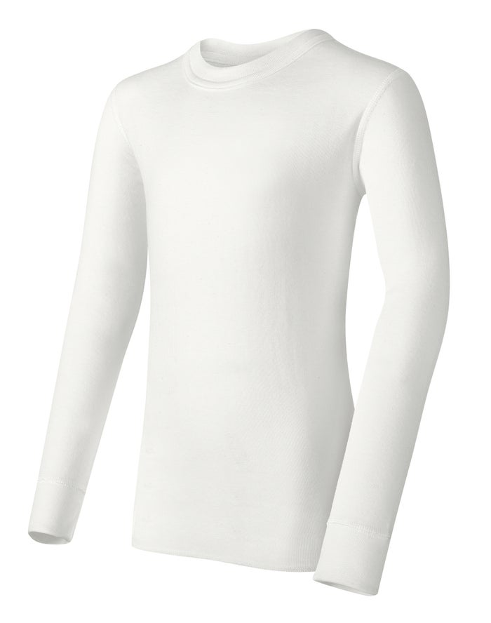 Champion Duofold Thermal Crew Hoodie Meisjes - Wit - Belgie 4876YGJDF